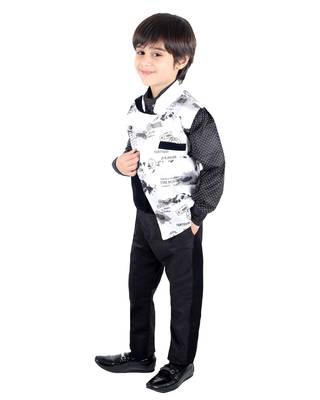 fourfolds boy's 3-piece suit 3