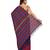Women's Maroon Shantiniketani pure cotton khesh Cotton Saree With Blouse Piece