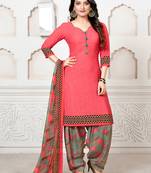 Rajnandini Peach printed crepe salwar