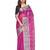 pink Handloom Taant Pure Cotton Saree Without Blouse Piece
