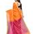 orange Handloom Taant Pure Cotton Saree With Blouse Piece