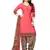 multicolor printed crepe unstitched salwar with dupatta