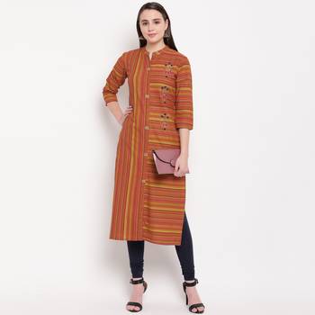 women's hand work/Printed straight rayon red kurti 6