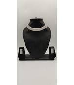 Silver Plated Diamond Stone Necklace Sets