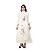 Off White Embroidererd Kurta