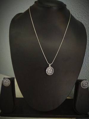 Charming German Silver Necklace Set 1