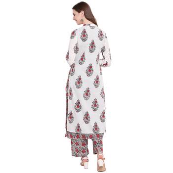 White printed cotton salwar 3