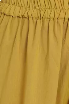 Yellow printed cotton salwar