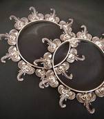 Tribal Elephant Charm Bangle Pair