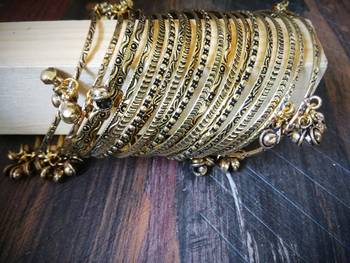 Antique Gold German Silver Bangle Set 1