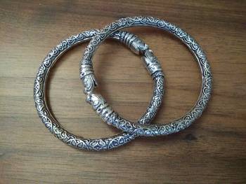 Engraved Tribal Hand Kadas 2