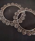 Dense Rose Charm Hand Kada Set