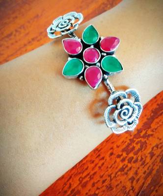 Multicolored Floral Bracelet 1