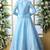Sky Blue Thread With Sequince Embroidered Art Silk Semi Stitched bridal lehenga Choli With Koti