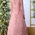White Thread Embroidered Work Georgette Semi Stitched bridal lehenga Choli With Pink Koti