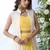 Yellow Thread With Sequince Embroidered Georgette Semi Stitched bridal lehenga Choli With Koti