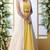 Yellow Thread With Sequince Embroidered Georgette Semi Stitched bridal lehenga Choli With Koti