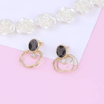 Amzaing  Gold Plated Stylish  Party Wear Stud Earring For Women Girl 5