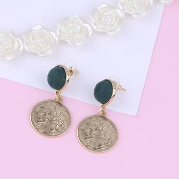 Gold Plated Stylish Fancy Look Dangle Earring For Women Girl 5