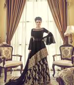 Black multi resham work georgette salwar