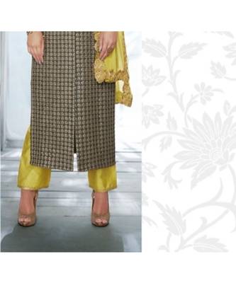 Grey multi resham work georgette salwar 3