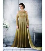 Green multi resham work silk salwar