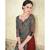 Green resham embroidery tussar silk salwar