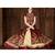 Brown resham embroidery silk salwar