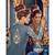Blue resham embroidery georgette salwar