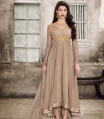 Grey multi resham work georgette salwar