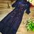 Blue plain rayon party-wear-kurtis