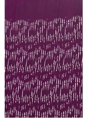 Purple printed georgette saree with blouse 5