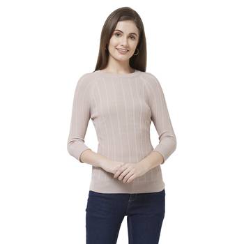 Pink printed rayon tops 1