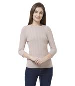 Pink printed rayon tops