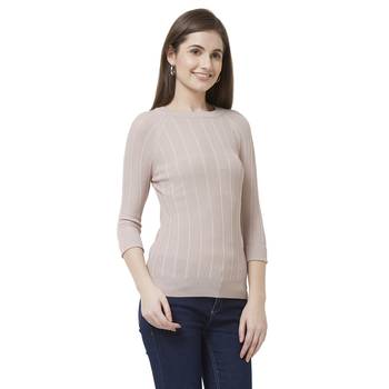 Pink printed rayon tops 2