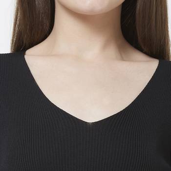 Black printed rayon tops 5