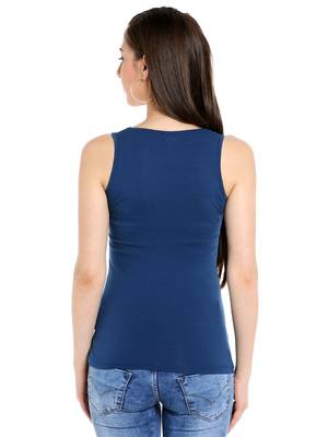 Blue printed cotton tops 4