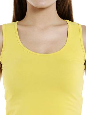 Yellow printed cotton tops 5