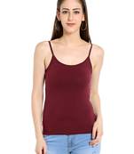 Brown printed cotton tops