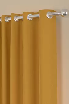 ROSARA HOME Sumo Matty Solid Pack of 2 Curtains