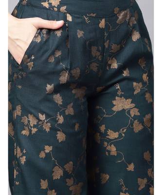 Printed Straight Kurta With Printed Palazzo 6