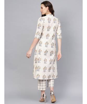 Angrakha Style A-Line Kurta With Printed Palazzo 3