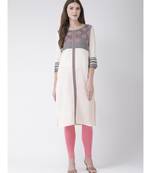 Grey printed Rayon kurtas-and-kurtis