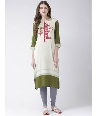 multicolor printed Cotton kurtas-and-kurtis 1