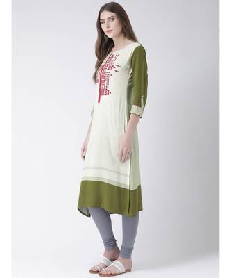 multicolor printed Cotton kurtas-and-kurtis 2