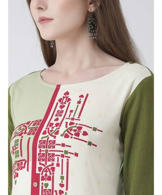 multicolor printed Cotton kurtas-and-kurtis 5