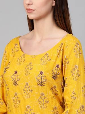 Yellow woven viscose rayon maxi-dresses 5