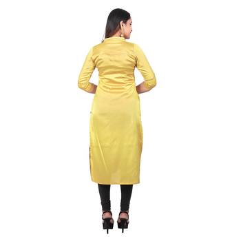 Light-green plain georgette long-kurtis 2