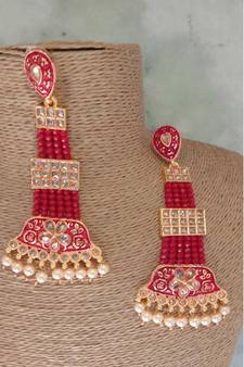Red earrings