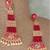 Red earrings